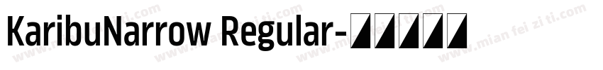 KaribuNarrow Regular字体转换
